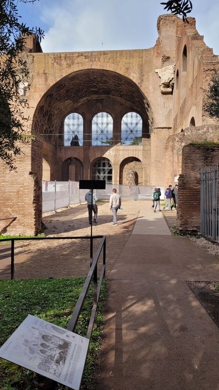 Nero's Golden House and Marker image. Click for full size.