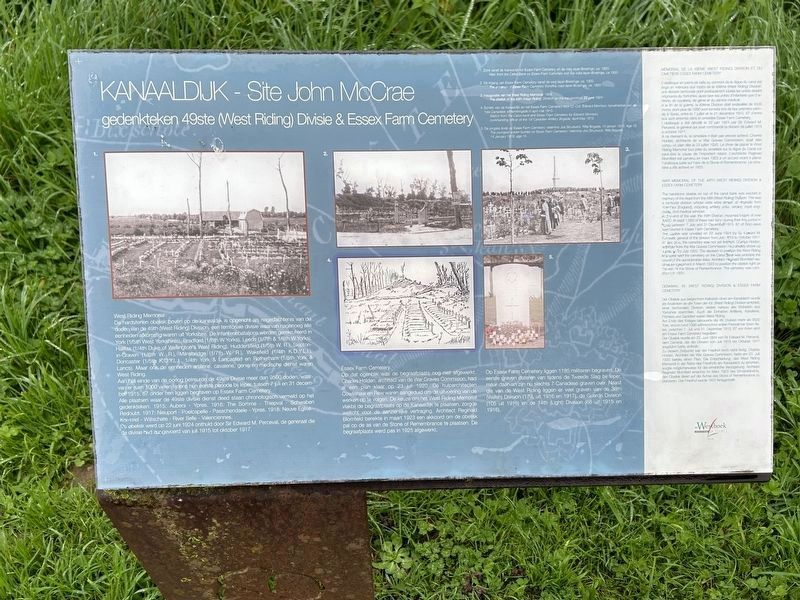 Kanaaldijk - Site John McCrae Marker. Click for full size. Kanaaldijk - Site John McCrae Marker image. Click for full size.