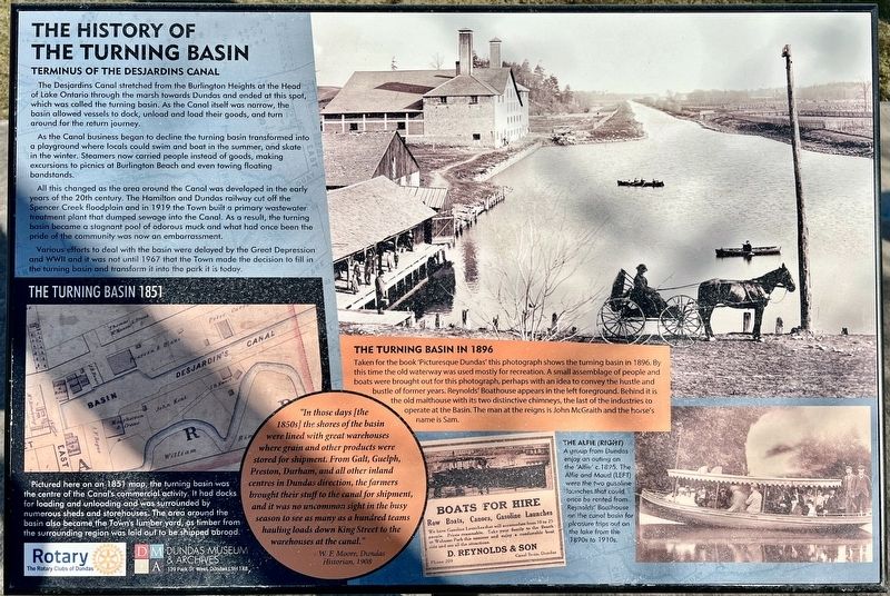 The History of the Turning Basin Marker image. Click for full size.
