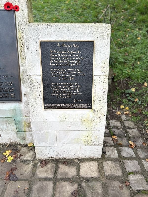 In Flanders Fields Marker. Click for full size. In Flanders Fields Marker image. Click for full size.