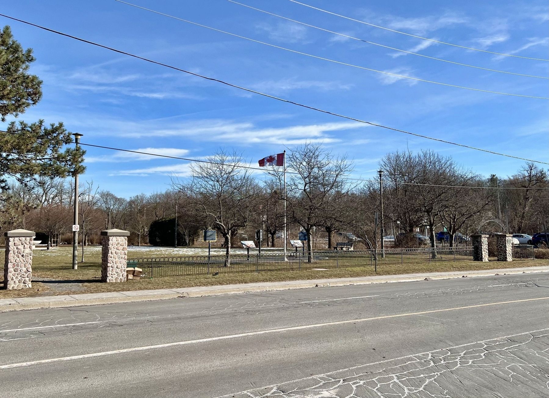 Centennial Park, Dundas, site of the turning basin of the Desjardins Canal image. Click for full size.