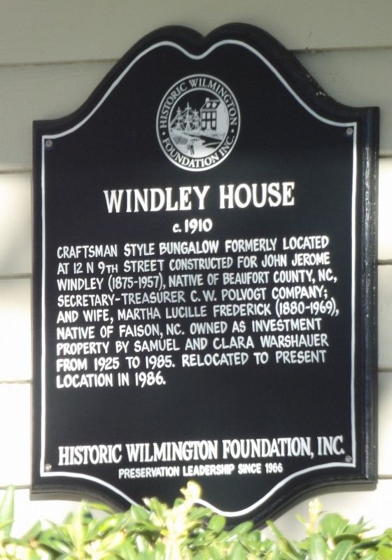 Windley House Marker. Click for full size. Windley House Marker image. Click for full size.