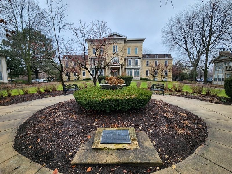 Bellevue Place Marker. Bellevue Place is in the background.. Click for full size. Bellevue Place Marker. Bellevue Place is in the background. image. Click for full size.