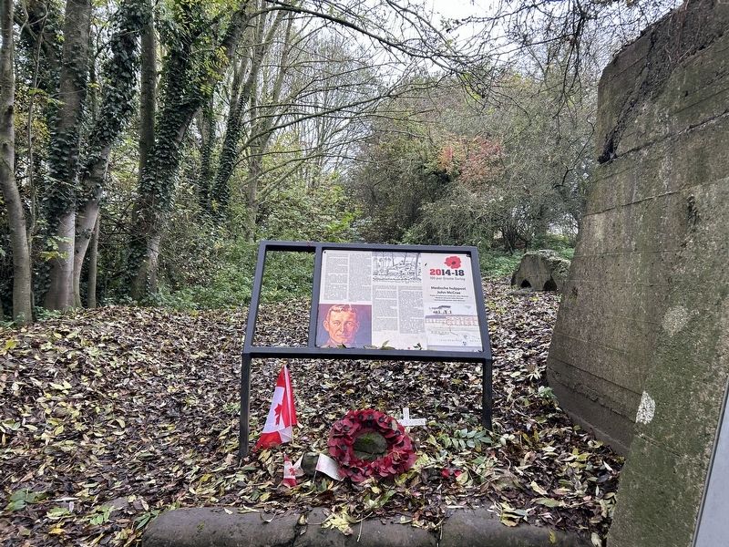 Medical Aid Post John McCrae Marker. Click for full size. Medical Aid Post John McCrae Marker image. Click for full size.