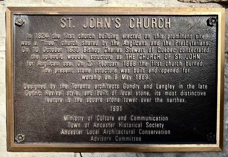 St. John�s Church Marker image. Click for full size.
