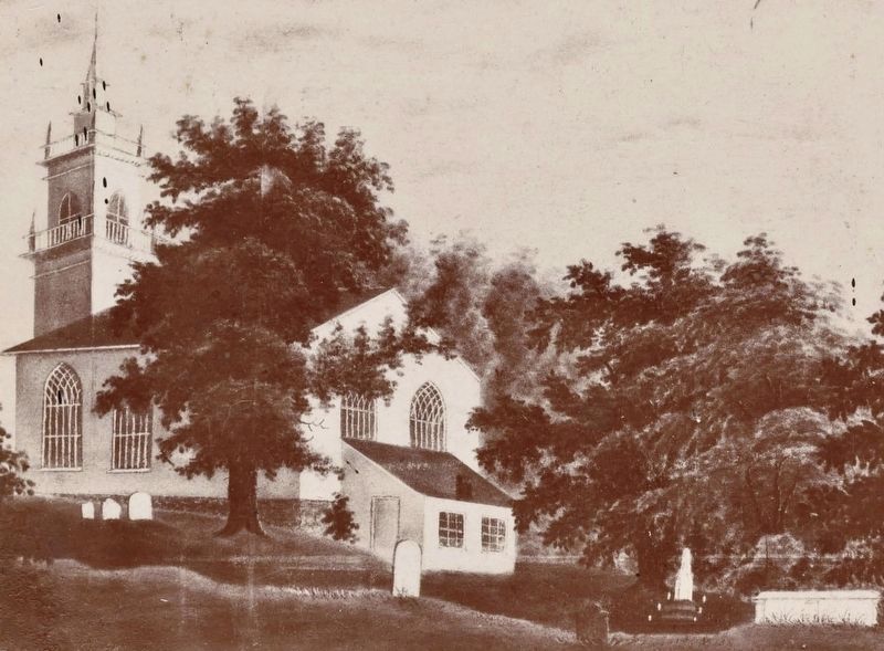 Original wooden St. John�s Church image. Click for full size.