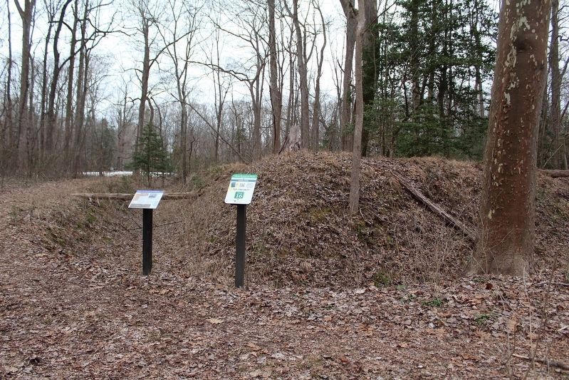Marker location on the Redoubt 12 trail. Click for full size. Marker location on the Redoubt 12 trail image. Click for full size.