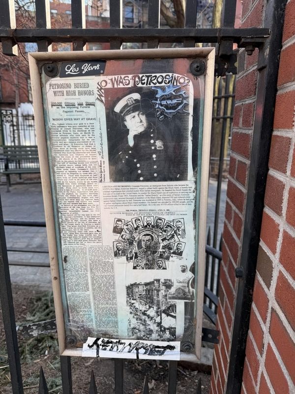 Who Was Petrosino? Marker image. Click for full size.