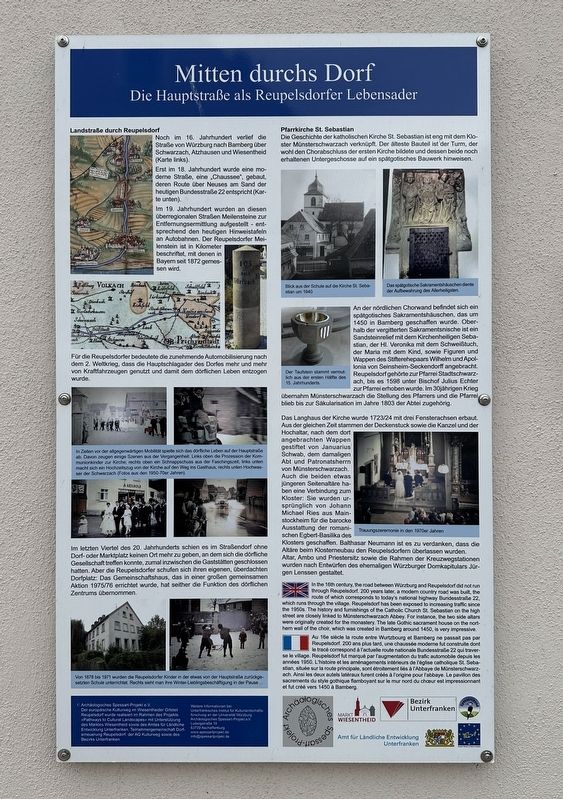 Mitten Durchs Dorf / Right Through the Village Marker image. Click for full size.