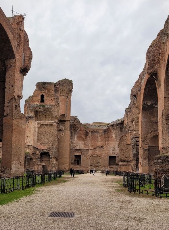 Inside view of the Baths of Caracalla. Click for full size. Inside view of the Baths of Caracalla image. Click for full size.
