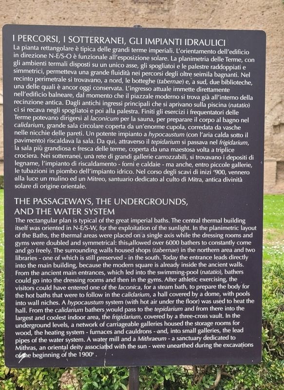 I Percorsi, I Sotterranei, Gli Impianti Idraulici Marker. Click for full size. I Percorsi, I Sotterranei, Gli Impianti Idraulici Marker image. Click for full size.