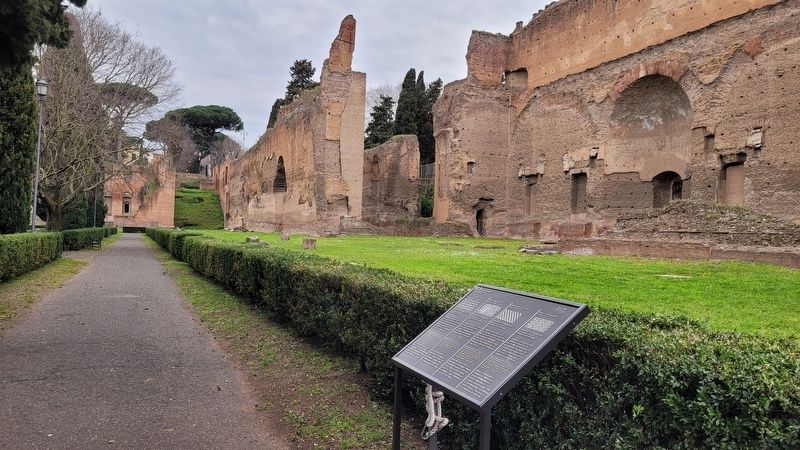 The view of the Roman Walls and Marker. Click for full size. The view of the Roman Walls and Marker image. Click for full size.