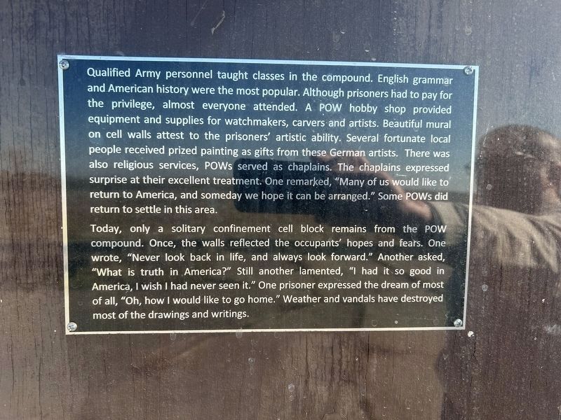 Camp Beale POW Compound Marker. Click for full size. Camp Beale POW Compound Marker image. Click for full size.