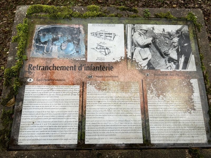 Retranchement d'infanterie Marker image. Click for full size.