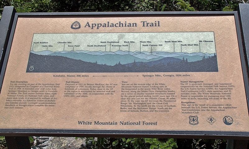 Appalachian Trail Marker. Click for full size. Appalachian Trail Marker image. Click for full size.