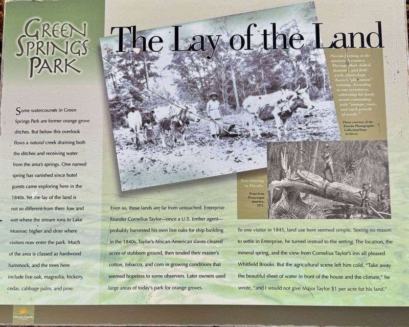 The Lay of the Land Marker. Click for full size. The Lay of the Land Marker image. Click for full size.
