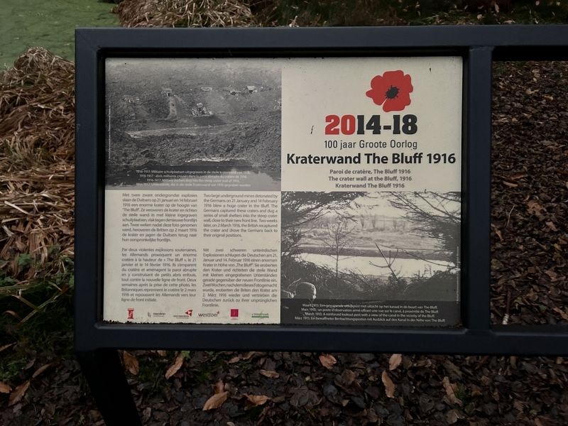 Kraterwand The Bluff 1916 Marker image. Click for full size.