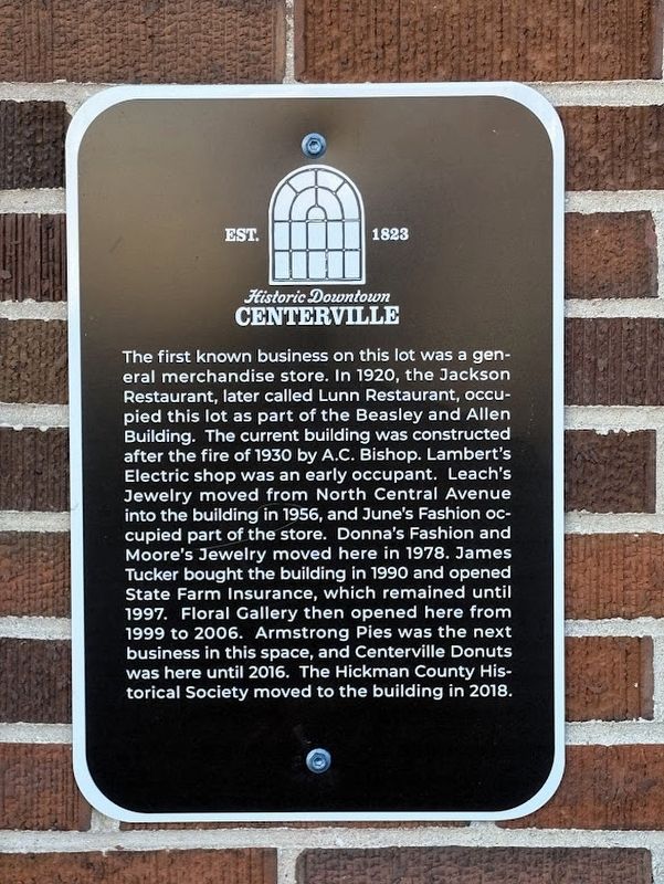 Hickman County Historical Society Marker image. Click for full size.