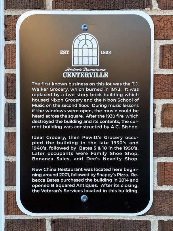 Former site of T.J. Walker Grocery Marker image. Click for full size.