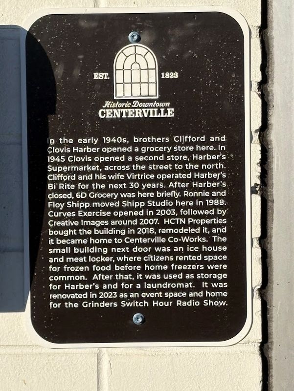 Harber Grocery Store Marker image. Click for full size.