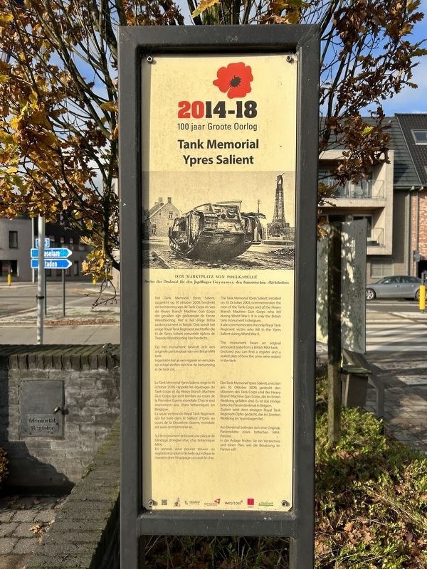 Tank Memorial Marker. Click for full size. Tank Memorial Marker image. Click for full size.
