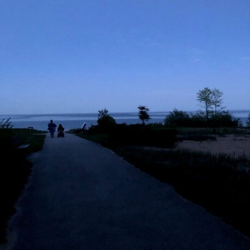 Newport State Park in the dark image. Click for full size.