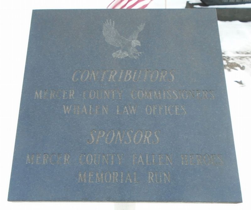 Global War on Terror Memorial Sponsors Marker image. Click for full size.