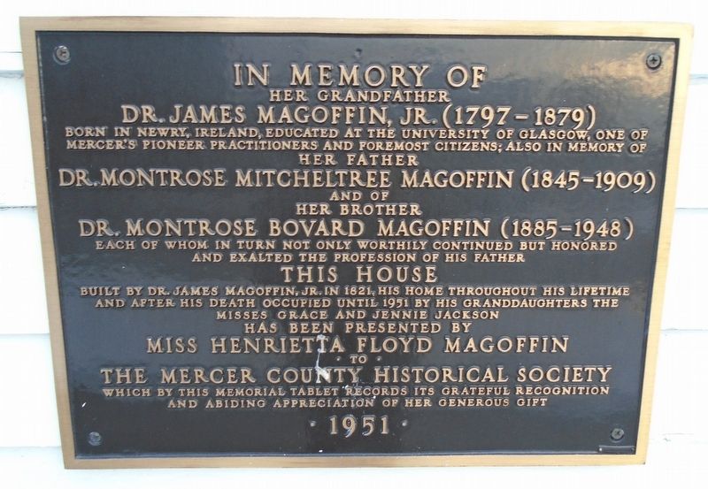 The Magoffin House Marker. Click for full size. The Magoffin House Marker image. Click for full size.