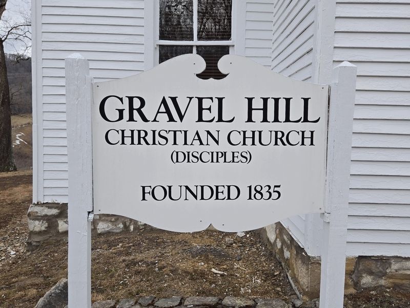 Gravel Hill Christian Church sign. Click for full size. Gravel Hill Christian Church sign image. Click for full size.