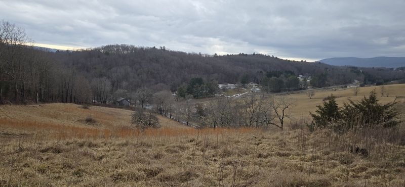 Overlooking the village of Simmonsville from the church property. Click for full size. Overlooking the village of Simmonsville from the church property image. Click for full size.