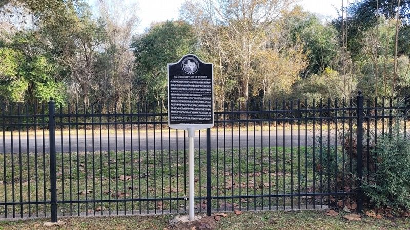 Japanese Settlers of Webster Marker. Click for full size. Japanese Settlers of Webster Marker image. Click for full size.