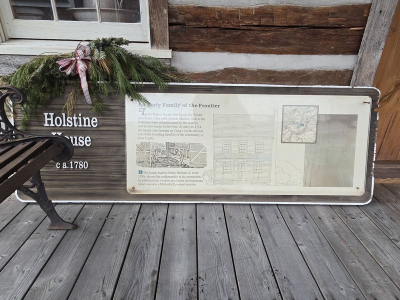 Full Holstine House Marker. Click for full size. Full Holstine House Marker image. Click for full size.