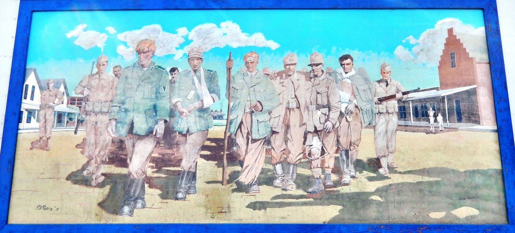 Alva POW Camp Mural. Click for full size. Alva POW Camp Mural image. Click for full size.