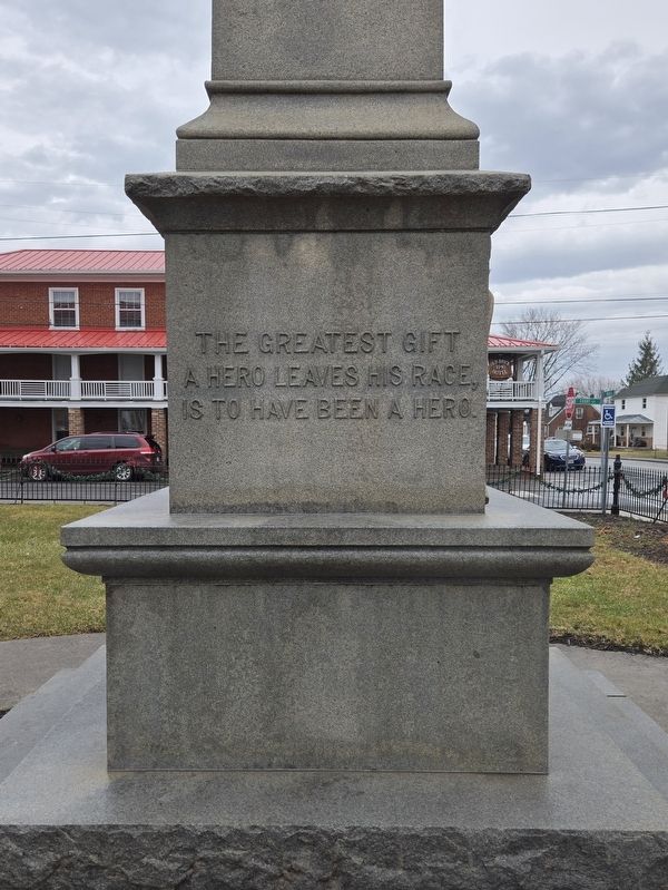 Craig County Confederate Monument Marker (South side) image. Click for full size.