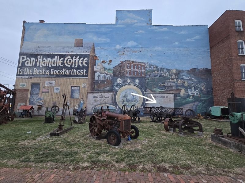 Parkersburg Mural on the Oil and Gas Museum image. Click for full size.