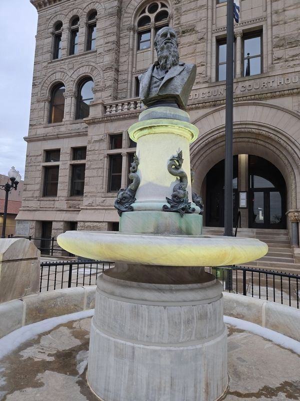 Bust of Governor Jacob Jackson at the Wood County Court House image. Click for full size.