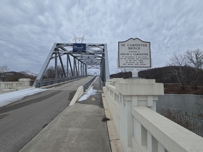 Hi Carpenter Bridge crossing to the Ohio River Islands National Wildlife Refuge. Click for full size. Hi Carpenter Bridge crossing to the Ohio River Islands National Wildlife Refuge image. Click for full size.