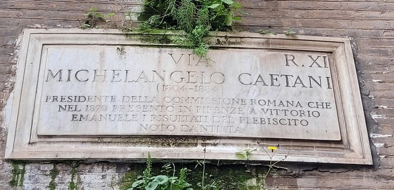 Michelangelo Caetani Marker. Click for full size. Michelangelo Caetani Marker image. Click for full size.