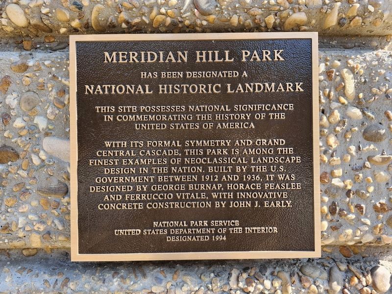 Meridian Hill Park Marker image. Click for full size.