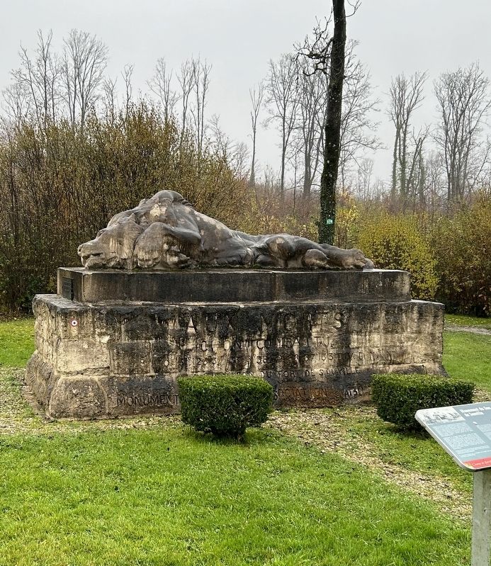 Monument du Lion de Souville Marker image. Click for full size.
