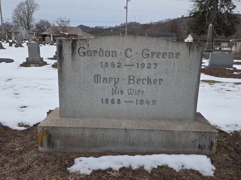 Burial Site of Captain Gordon C. Greene and Mary Becker Greene. Click for full size. Burial Site of Captain Gordon C. Greene and Mary Becker Greene image. Click for full size.