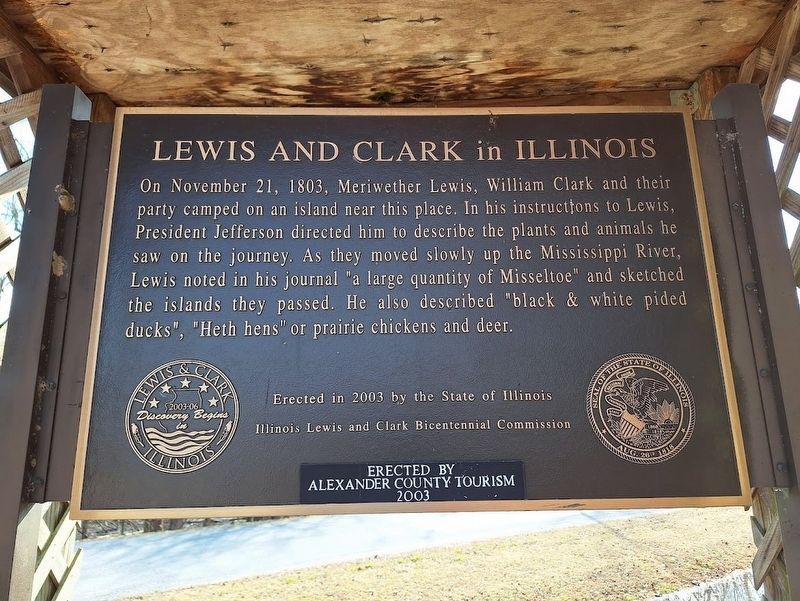 Lewis and Clark in Illinois Marker. Click for full size. Lewis and Clark in Illinois Marker image. Click for full size.