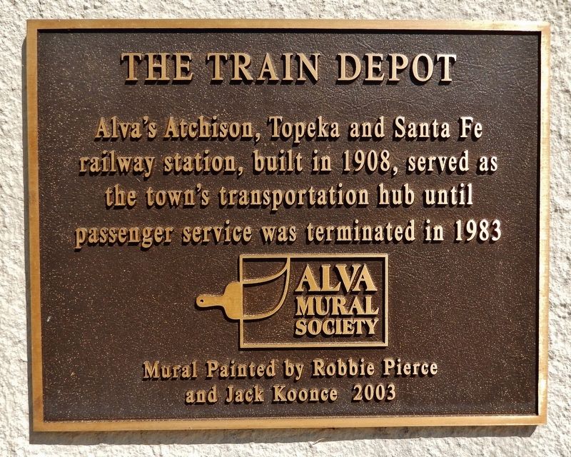 The Train Depot Marker. Click for full size. The Train Depot Marker image. Click for full size.
