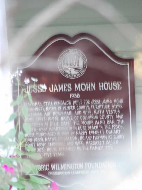 Jesse James Mohn House Marker. Click for full size. Jesse James Mohn House Marker image. Click for full size.