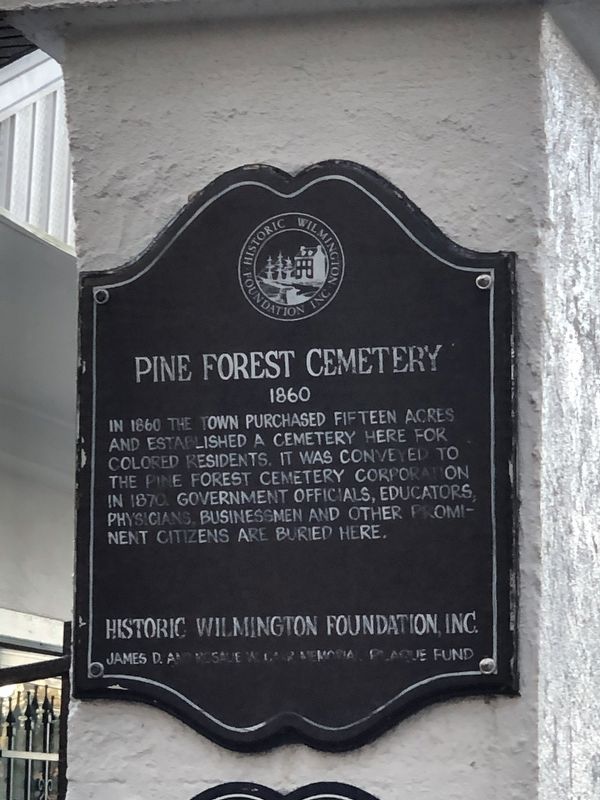 Pine Forest Cemetery Marker. Click for full size. Pine Forest Cemetery Marker image. Click for full size.