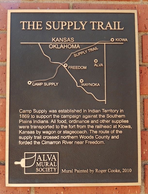 The Supply Trail Marker. Click for full size. The Supply Trail Marker image. Click for full size.