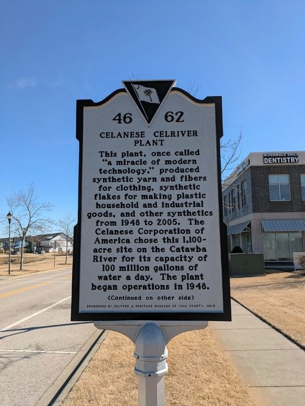 Celanese Celriver Plant Marker, Side One. Click for full size. Celanese Celriver Plant Marker, Side One image. Click for full size.