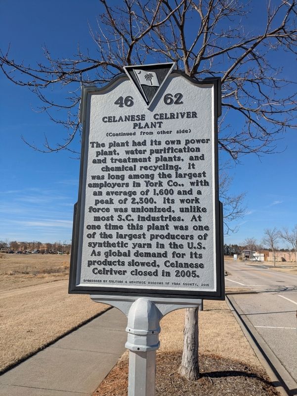 Celanese Celriver Plant Marker, Side Two. Click for full size. Celanese Celriver Plant Marker, Side Two image. Click for full size.