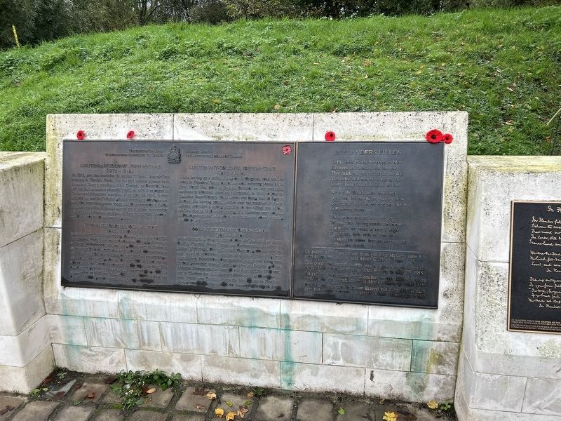 Lieutenant-Colonel John McCrae Marker. Click for full size. Lieutenant-Colonel John McCrae Marker image. Click for full size.