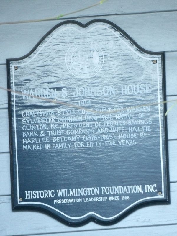 Warren S. Johnson House Marker. Click for full size. Warren S. Johnson House Marker image. Click for full size.